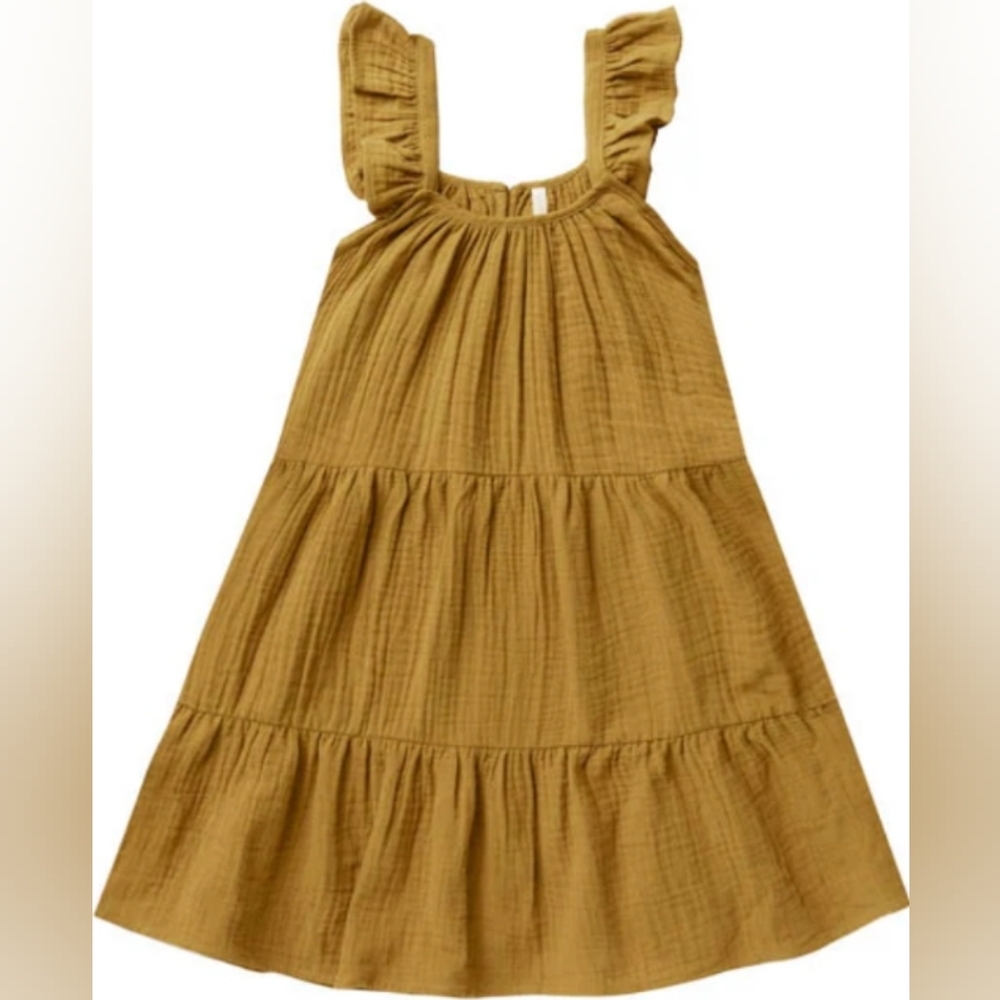 Abbie tiered maxi GOLD